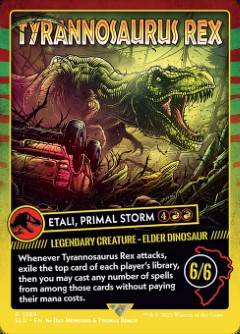 Etali, Primal Storm - Tyrannosaurus Rex Secret Lair Drop - Jurassic World